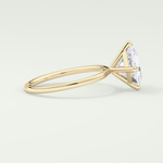2.0 CT Princess Cut Solitaire Lab-Grown Diamond Engagement Ring 3