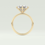 2.0 CT Princess Cut Solitaire Lab-Grown Diamond Engagement Ring 6