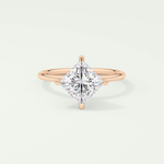 2.0 CT Princess Cut Solitaire Lab-Grown Diamond Engagement Ring 7