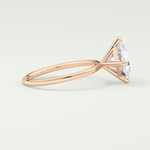 2.0 CT Princess Cut Solitaire Lab-Grown Diamond Engagement Ring 9