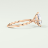 2.0 CT Princess Cut Solitaire Lab-Grown Diamond Engagement Ring 9