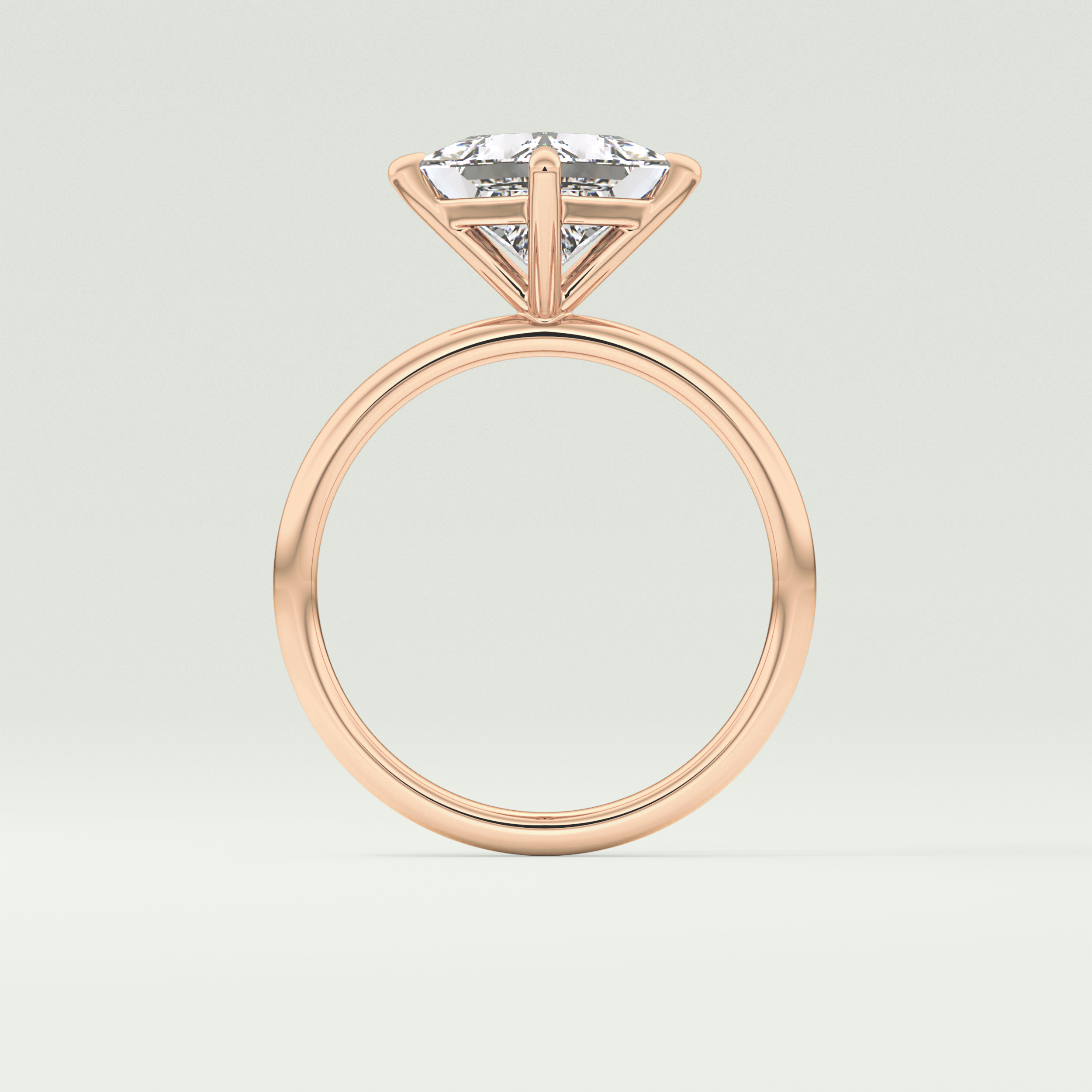 2.0 CT Princess Cut Solitaire Moissanite Engagement Ring 12