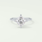 2.0 CT Princess Cut Solitaire Lab-Grown Diamond Engagement Ring 13
