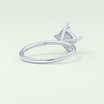 2.0 CT Princess Cut Solitaire Lab-Grown Diamond Engagement Ring 14