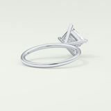 2.0 CT Princess Cut Solitaire Moissanite Engagement Ring 14