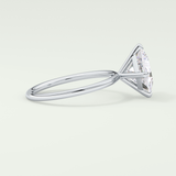 2.0 CT Princess Cut Solitaire Lab-Grown Diamond Engagement Ring 15