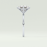 2.0 CT Princess Cut Solitaire Lab-Grown Diamond Engagement Ring 16