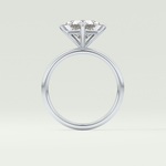 2.0 CT Princess Cut Solitaire Lab-Grown Diamond Engagement Ring 18