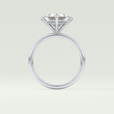 2.0 CT Princess Cut Solitaire Lab-Grown Diamond Engagement Ring 18