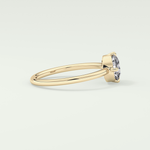 1.0 CT Round Cut Solitaire Moissanite Engagement Ring 3
