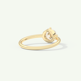 1.0 CT Round Cut Solitaire Lab-Grown Diamond Engagement Ring