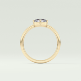 1.0 CT Round Cut Solitaire Moissanite Engagement Ring 6