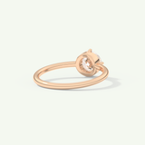 1.0 CT Round Cut Solitaire Lab-Grown Diamond Engagement Ring