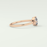 1.0 CT Round Cut Solitaire Moissanite Engagement Ring 9