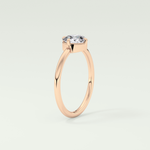 1.0 CT Round Cut Solitaire Moissanite Engagement Ring 11