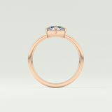 1.0 CT Round Cut Solitaire Moissanite Engagement Ring 12