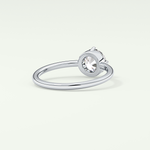 1.0 CT Round Cut Solitaire Moissanite Engagement Ring 14