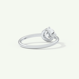 1.0 CT Round Cut Solitaire Lab-Grown Diamond Engagement Ring