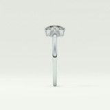 1.0 CT Round Cut Lab Grown Diamond Engagement Ring