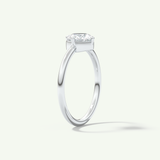 1.0 CT Round Cut Solitaire Moissanite Engagement Ring