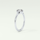 1.0 CT Round Cut Solitaire Moissanite Engagement Ring 17