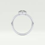 1.0 CT Round Cut Solitaire Moissanite Engagement Ring 18