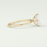 2.0 CT Emerald Cut Solitaire Lab-Grown Diamond Engagement Ring 3
