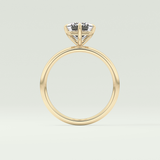 2.0 CT Emerald Cut Solitaire Moissanite Engagement Ring 6