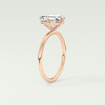 2.0 CT Emerald Cut Solitaire Lab-Grown Diamond Engagement Ring 11
