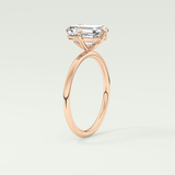 2.0 CT Emerald Cut Solitaire Lab-Grown Diamond Engagement Ring 11