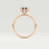 2.0 CT Emerald Cut Solitaire Moissanite Engagement Ring 12