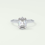 2.0 CT Emerald Cut Solitaire Lab-Grown Diamond Engagement Ring 13