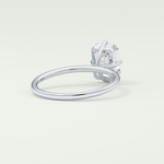 2.0 CT Emerald Cut Solitaire Moissanite Engagement Ring 14