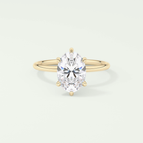 2.0 CT Oval Cut Solitaire Lab-Grown Diamond Engagement Ring 1