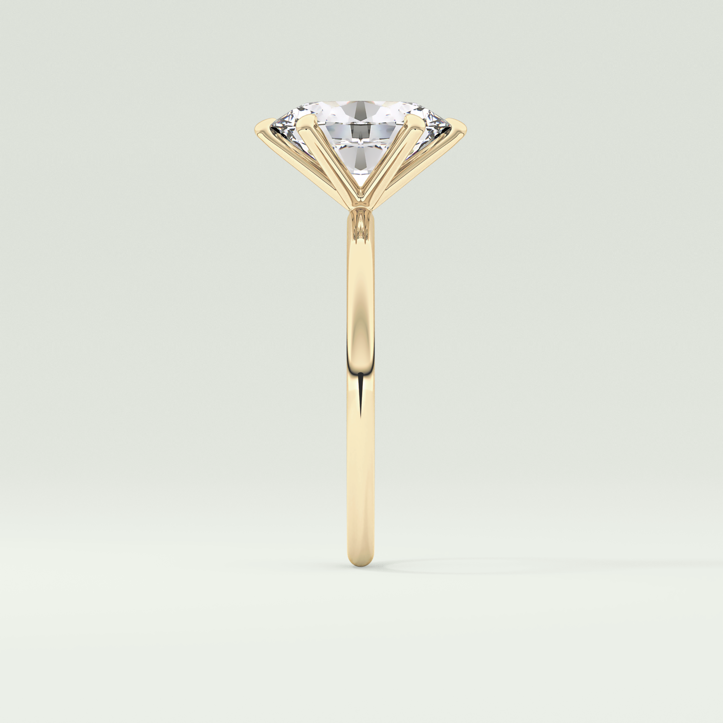 2.0 CT Oval Cut Solitaire Lab-Grown Diamond Engagement Ring 4