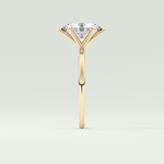 2.0 CT Oval Cut Solitaire Moissanite Engagement Rings 4