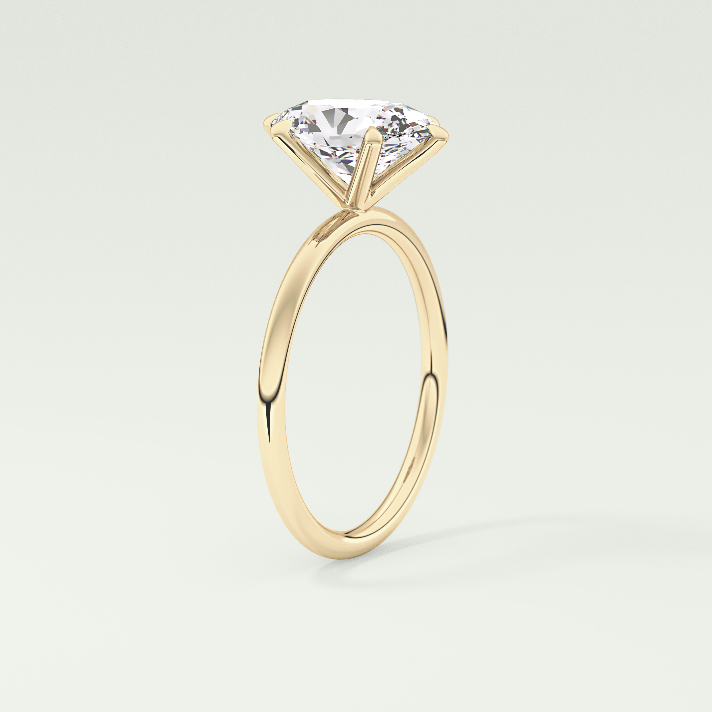 2.0 CT Oval Cut Solitaire Lab-Grown Diamond Engagement Ring 5