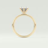 2.0 CT Oval Cut Solitaire Lab-Grown Diamond Engagement Ring 6