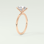 2.0 CT Oval Cut Solitaire Moissanite Engagement Rings 11