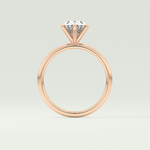 2.0 CT Oval Cut Solitaire Moissanite Engagement Rings 12