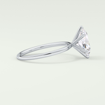 2.0 CT Oval Cut Solitaire Moissanite Engagement Rings 15