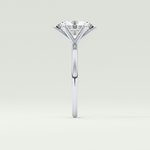 2.0 CT Oval Cut Solitaire Moissanite Engagement Rings 16