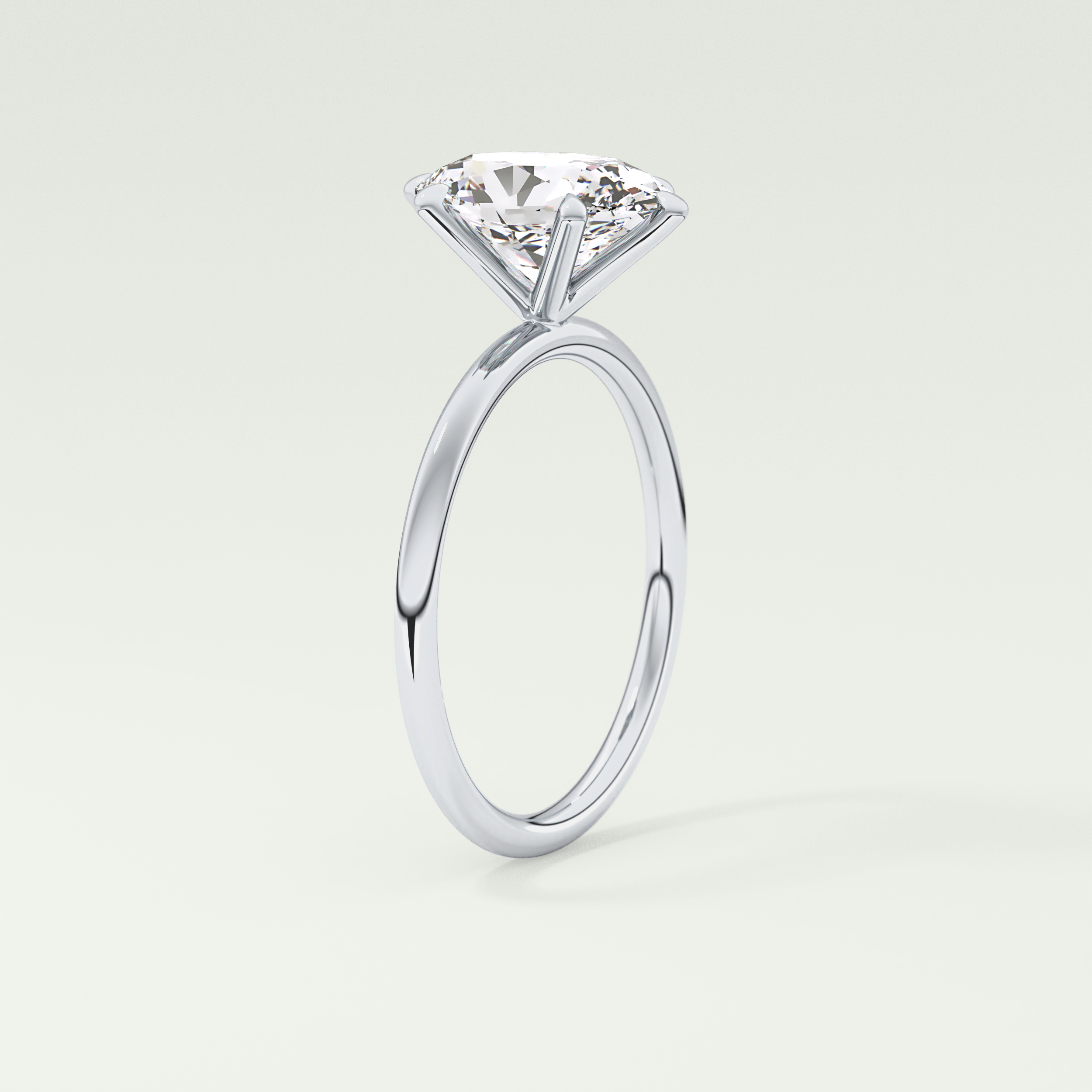 2.0 CT Oval Cut Solitaire Lab-Grown Diamond Engagement Ring 17