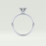 2.0 CT Oval Cut Solitaire Moissanite Engagement Rings 18