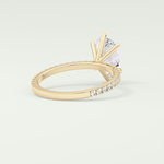 2.0 CT Oval Cut Pave Lab-Grown Diamond Engagement Ring 2