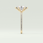 2.0 CT Oval Cut Pave Lab-Grown Diamond Engagement Ring 4
