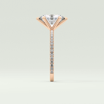 2.0 CT Oval Cut Pave Lab-Grown Diamond Engagement Ring 11