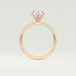 2.0 CT Oval Cut Pave Lab-Grown Diamond Engagement Ring 13