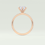 2.0 CT Oval Cut Pave Lab-Grown Diamond Engagement Ring 13