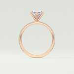 2.0 CT Oval Cut Pave Lab-Grown Diamond Engagement Ring 14